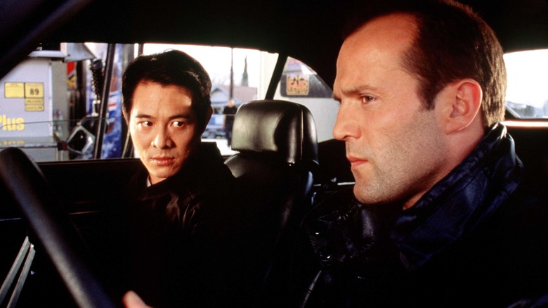 Gabe Law and Evan Funsch talking in a car in The One
