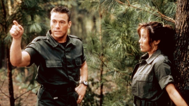 Luc Deveraux advises a colleague on their plan of attack in Universal Soldier: The Return