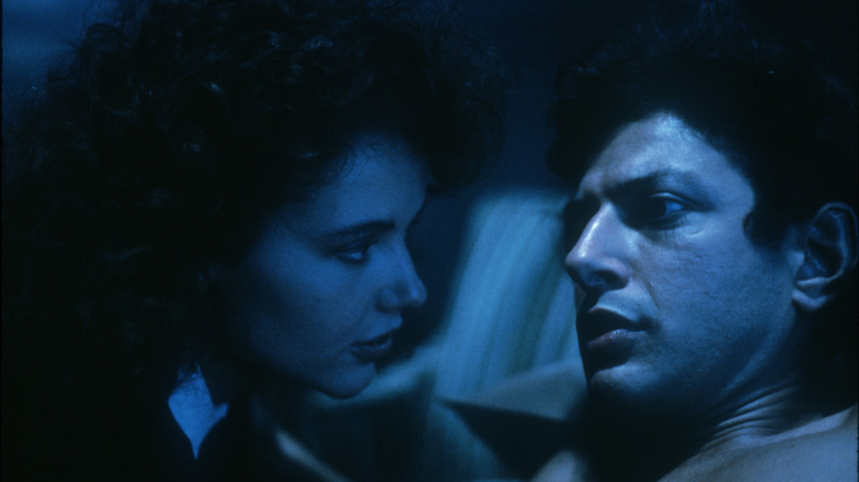 Geena Davis and Jeff Goldblum in The Fly