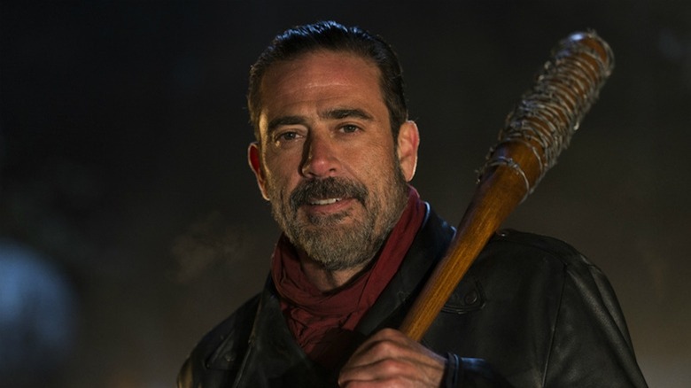 Jeffrey Dean Morgan wields Lucille as Negan in The Walking Dead