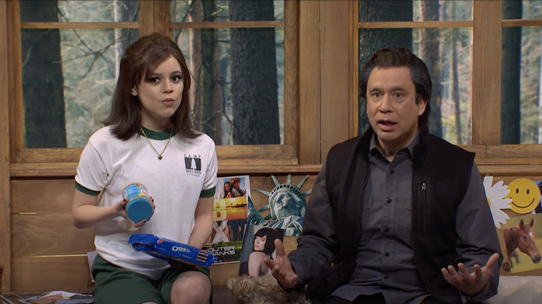 Saturday Night Live Jenna Ortega and Fred Armisen Parent Trap