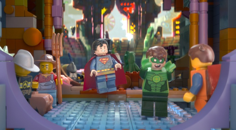 Superman and Green Lantern in Lego Movie