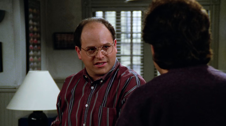 George Costanza looking at Jerry Seinfeld in Seinfeld