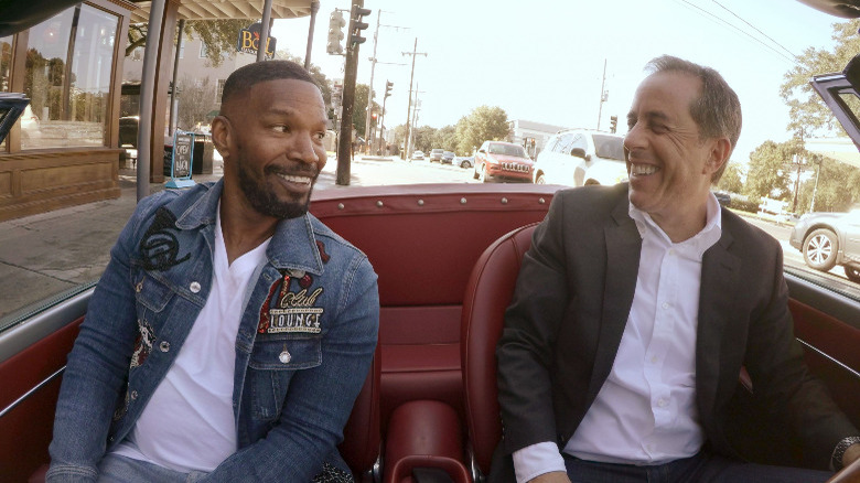 Jamie Foxx and Jerry Seinfeld in Comedians in Cars Getting Coffee
