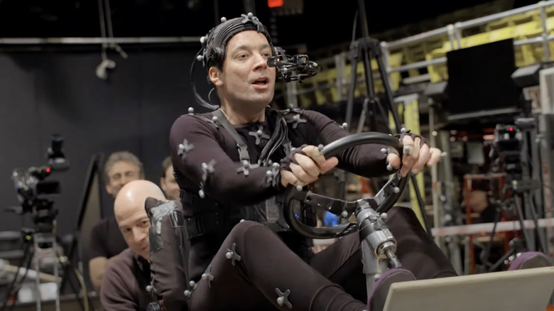 Jimmy Fallon doing mo-cap for Race Through New York Starring Jimmy Fallon