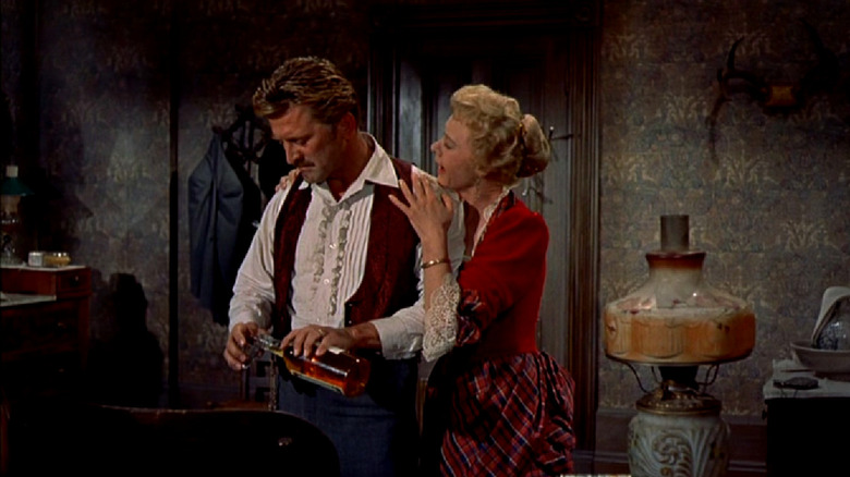 Kirk Douglas and Jo Van Fleet in Gunfight at the O.K. Corral (1957)
