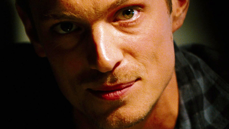 Joel Kinnaman's Keller is seen in closeup in Safe House