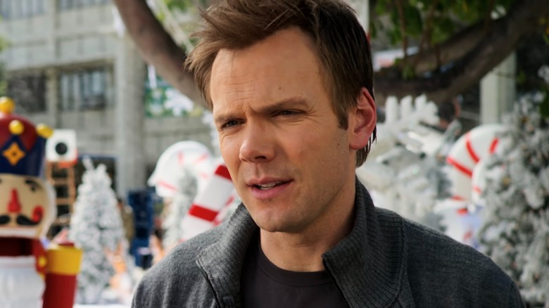 Community close-up of Joel McHale as Jeff Winger
