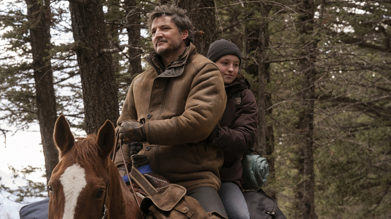 Bella Ramsey and Pedro Pascal in The Last of Us