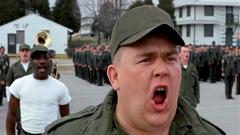 John Candy sounds off as Dewey "Ox" Oxberger in Stripes