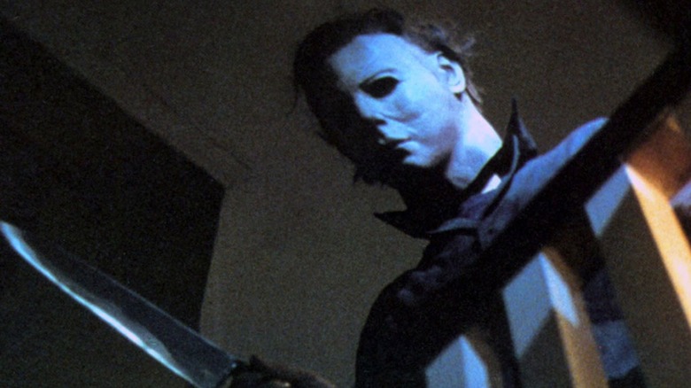 Michael Myers standing with knife 