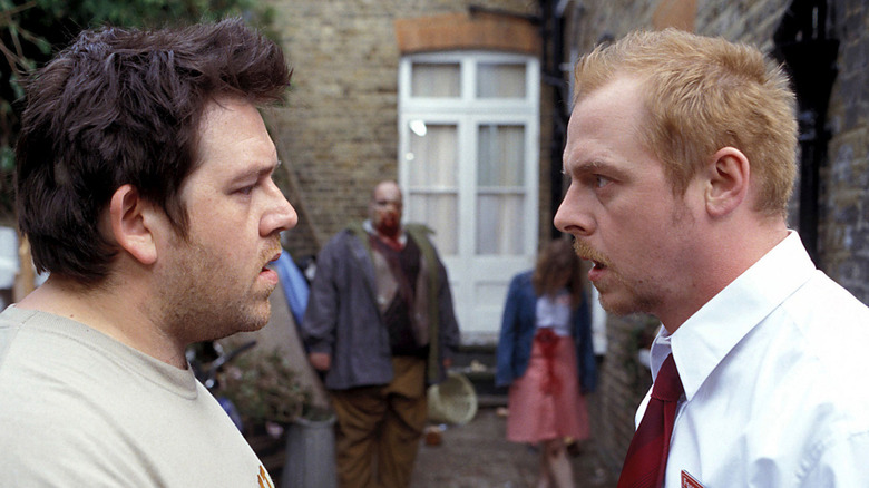 Nick Frost and Simon Pegg in Shaun of the Dead