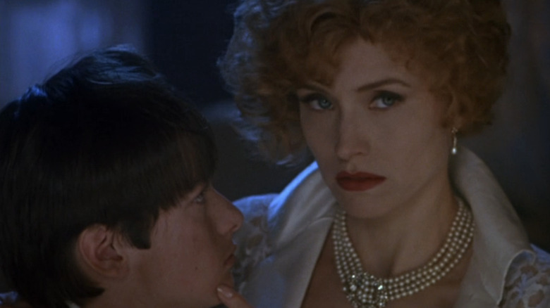 Edward Furlong's Jeff Matthews looks up at Darlanne Fluegel's Renee Hallow-Matthews in Pet Sematary 2