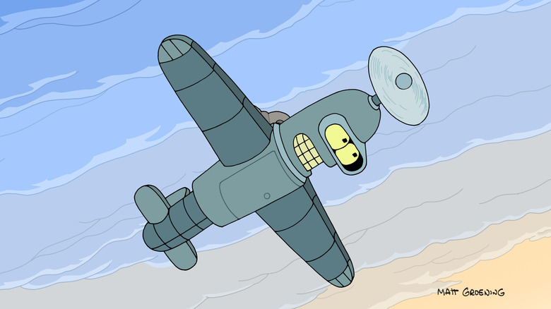 Futurama, flying Bender