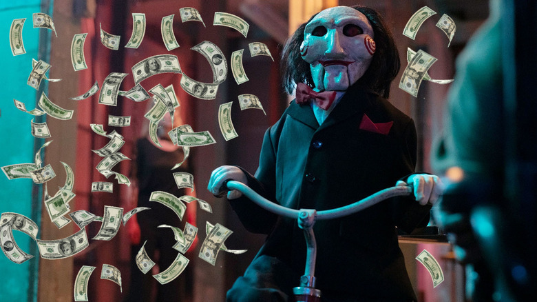 Saw X Billy Puppet money 