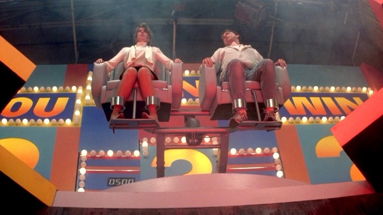 Helen and Roy on a gruesome game show in Stay Tuned