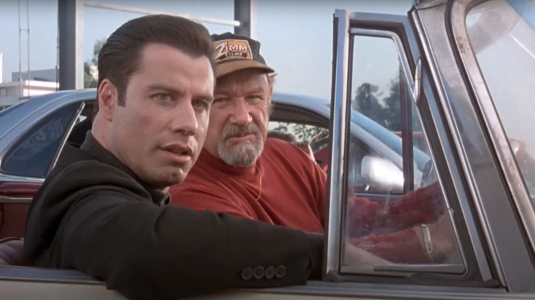 Get Shorty's Travolta and Hackman driving in a car