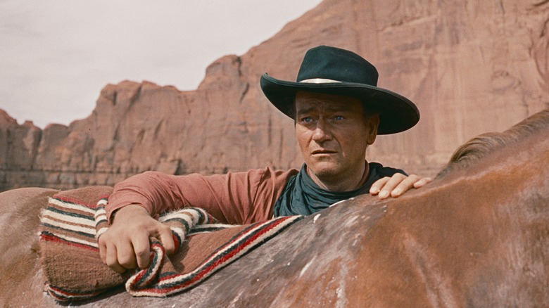 John Wayne with horse