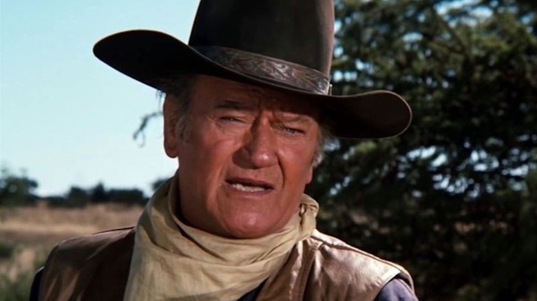 John Wayne looks tough as JD Cahill in Cahill US Marshal