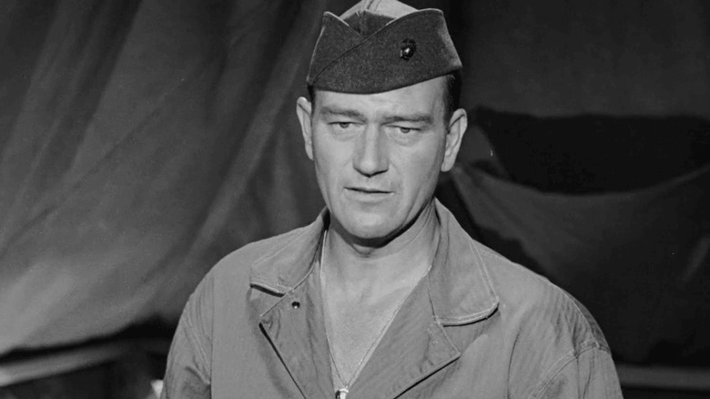 John M. Stryker in a tent in Sands of Iwo Jima.