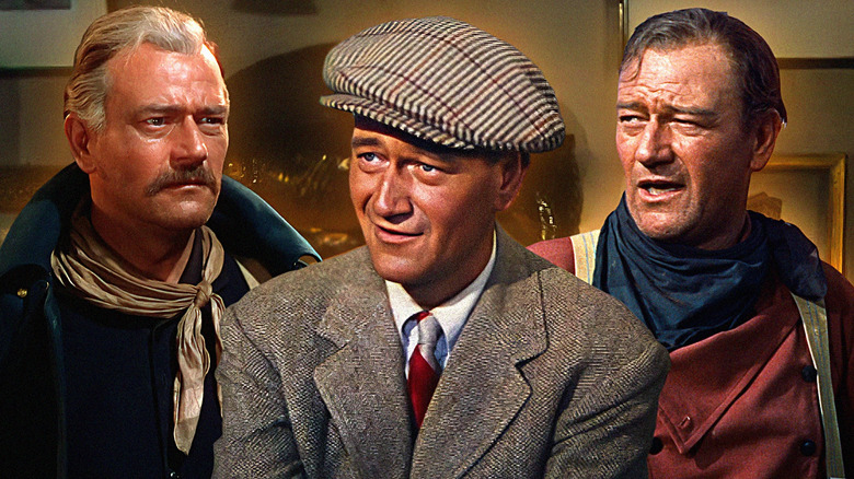 Nathan Brittles (John Wayne) in She Wore a Yellow Ribbon; Sean Thornton (John Wayne) in The Quiet Man; Ethan Edwards (John Wayne) in The Searchers