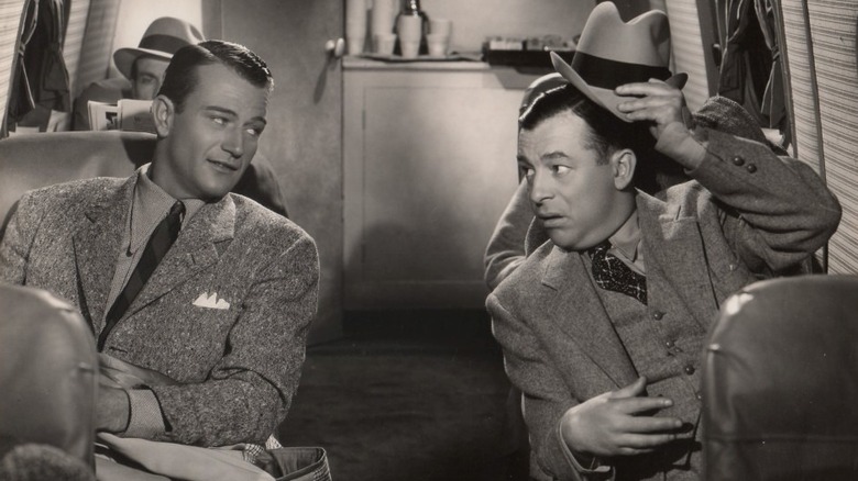 John Wayne and Don Barclay in I Cover the War!