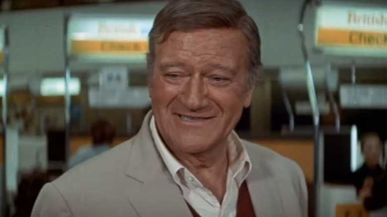 Brannigan (John Wayne) smiling in 
