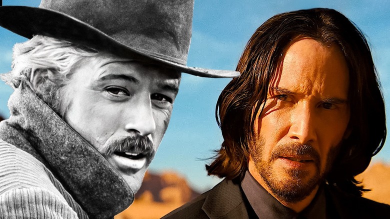Composite image of Butch Cassidy and John Wick