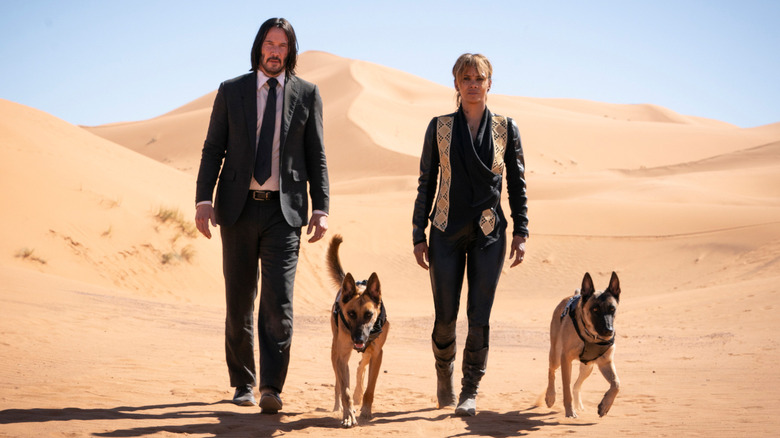 Keanu Reeves and Halle Berry in John Wick: Chapter 3 -- Parabellum