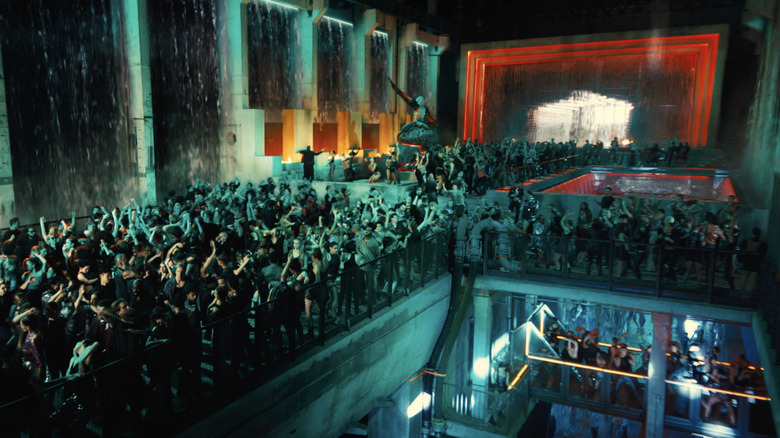 Waterfall dance club in John Wick 4