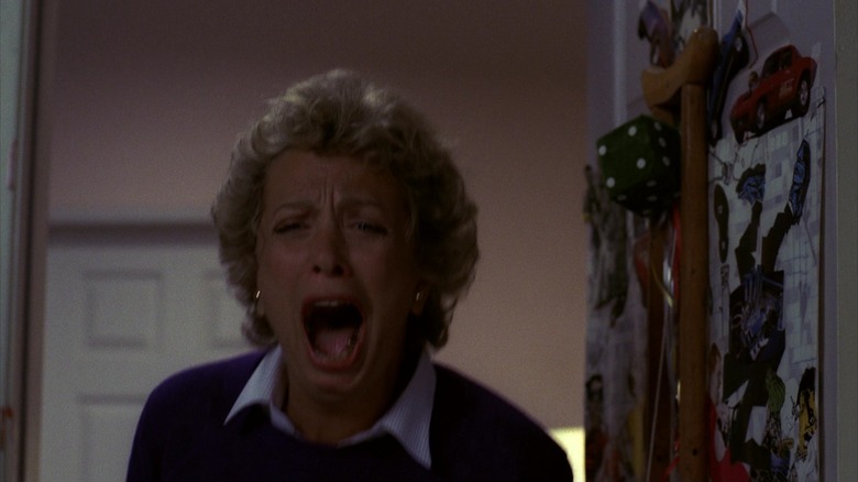 Glen's mother screams in A Nightmare on Elm Street