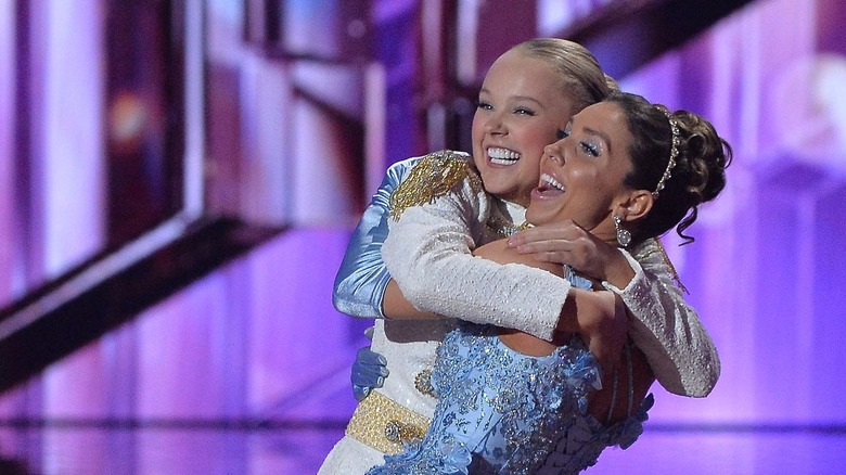 JoJo Siwa and Jenna Johnson on Dancing with The Stars