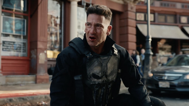Jon Bernthal as Frank Castle in his Punisher gear in Spider-Man: Brand New Day