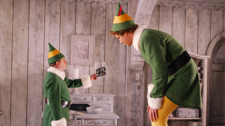 Bob Newhart and Will Ferrell in Elf