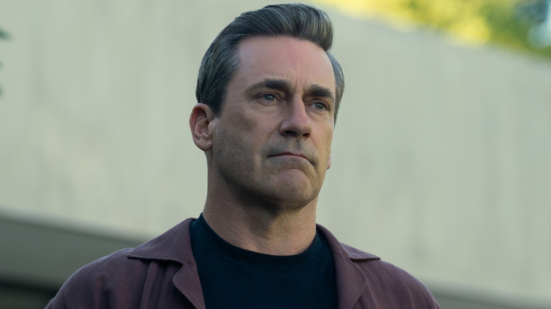 Coop looking concerned in Your Friends and Neighbors