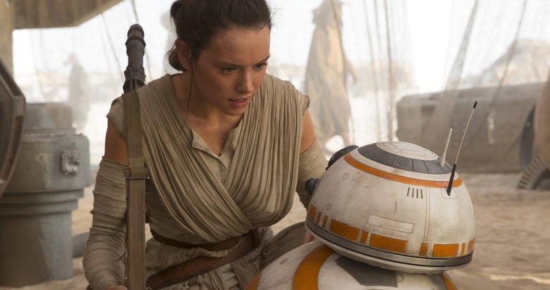 Daisy Ridley as Rey in Star Wars: The Force Awakens