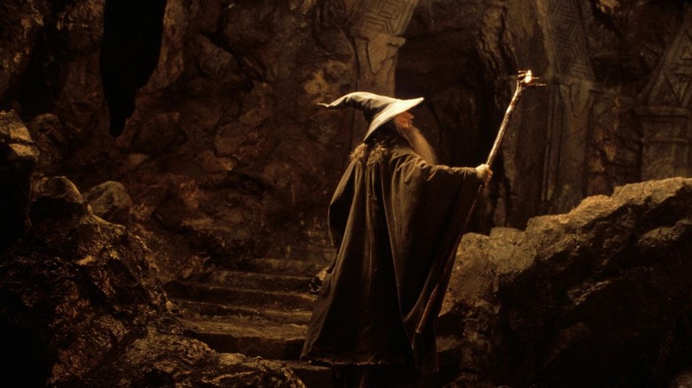 Gandalf in Moria in The Fellowship of the Ring