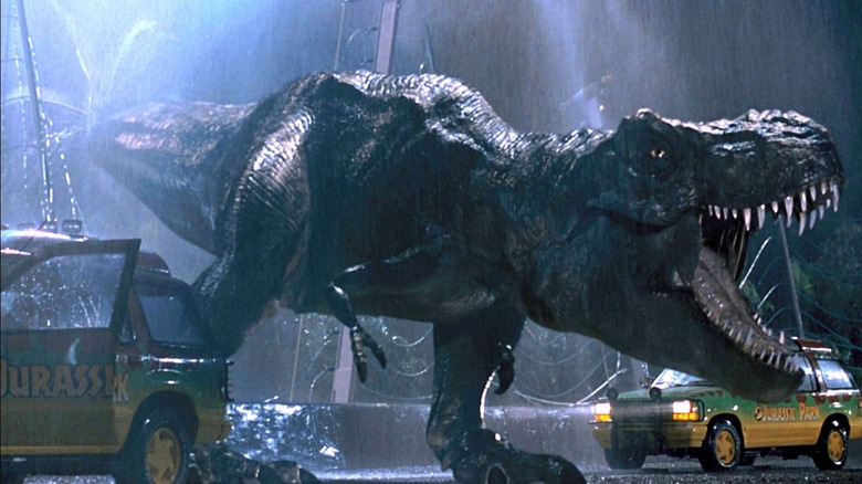 T-Rex in Jurassic Park