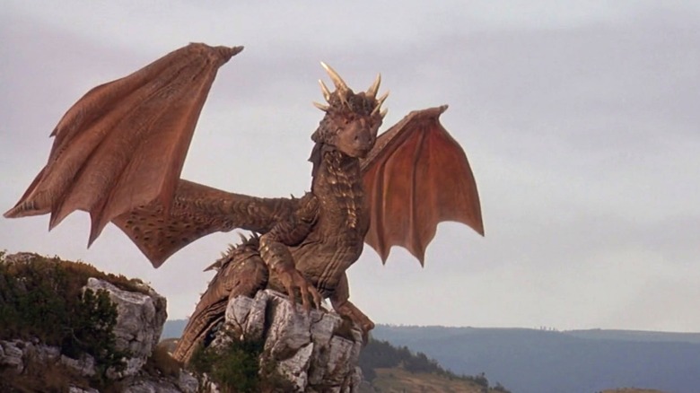 Draco with wings out in Dragonheart