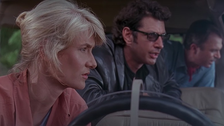 Laura Dern, Jeff Goldblum, and Sam Neill in Jurassic Park
