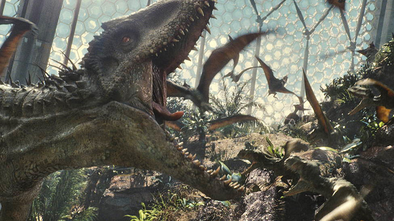 The Indominus Rex in Jurassic World