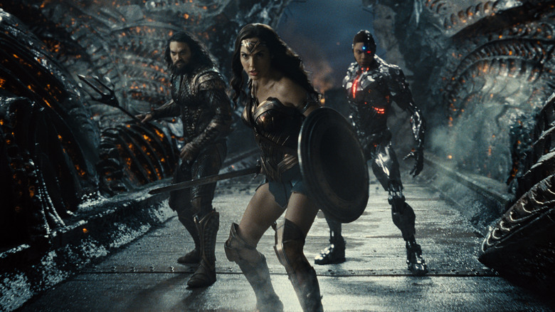 Justice League Wonder Woman, Aquaman and Cyborg