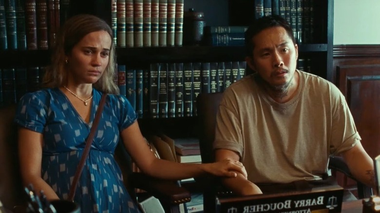 Justin Chon Alicia Vikander Blue Bayou