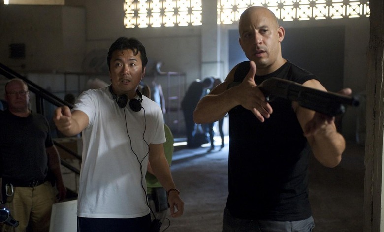 Justin Lin directing Fast Five