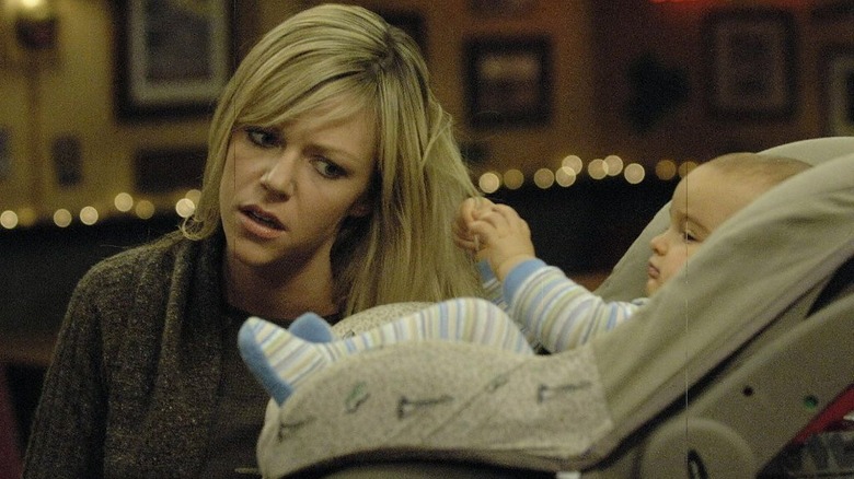 Kaitlin Olson as Dee in It's Always Sunny with a baby