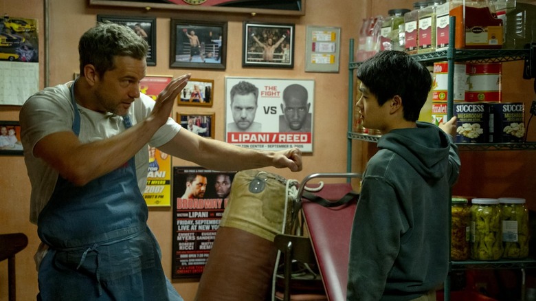 Victor facing off against Li in Karate Kid: Legends