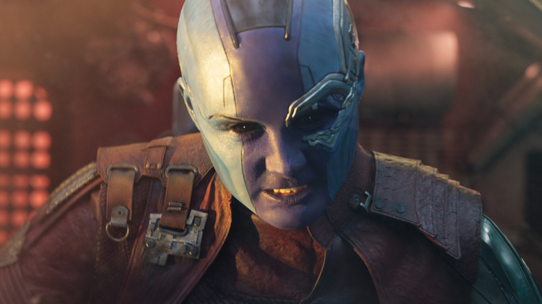 Karen Gillan as Nebula in Guardians of the Galaxy 2