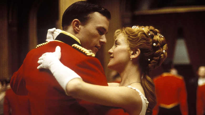 Heath Ledger as Harry Faversham dancing with Kate Hudson as Ethne Eustace in The Four Feathers