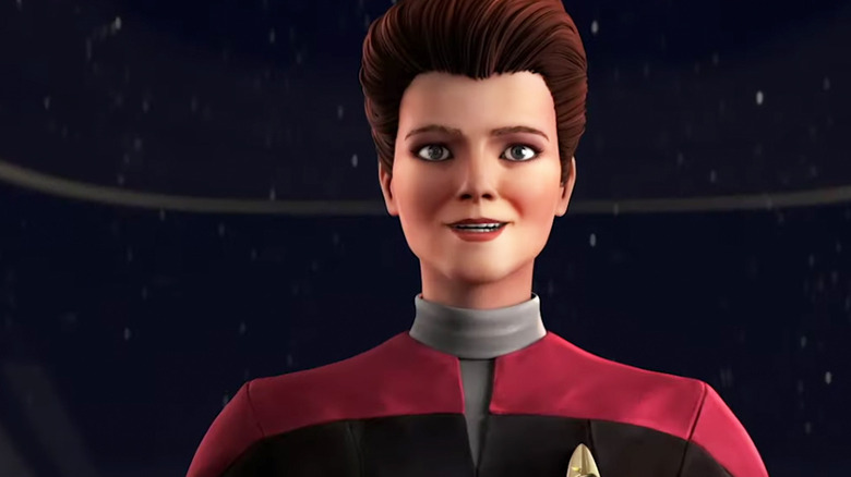 Kate Mulgrew as Captain Janeway in Star Trek: Prodigy.