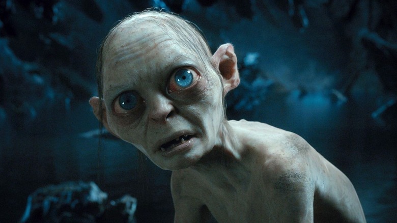 Close up of Gollum in The Hobbit: An Unexpected Journey
